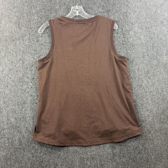 Athleta Tank Top Women's Medium Brown Sleeveless Blouse Lightweight - Picture 7 of 10